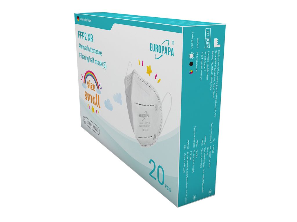 EUROPAPA® 20x FFP2 Kleine Weiss Masken | Kaufland.de