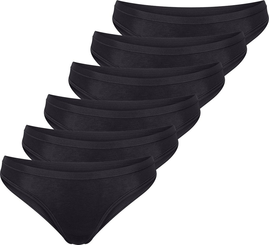 sloggi 6er Pack GO Daily Baumwolle Mini Slip Natürliche Materialien, Moderne Schnittformen, Perfekt auf die Oberteile der Serie angepasst