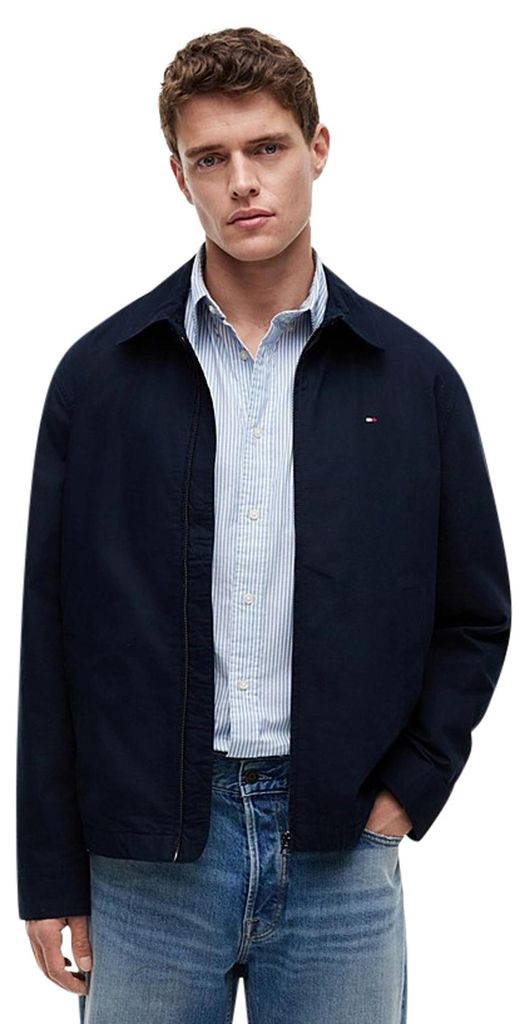 Dunkelblaue Windjacke Tommy Hilfiger