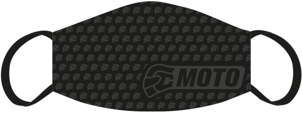 FC-Moto Mund- und Nasenmaske, schwarz, Einheitsgröße