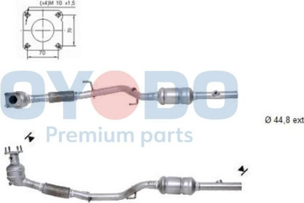 Oyodo Katalysator Kat für VW POLO (9N) Euro 4 (D4) Produktbild 