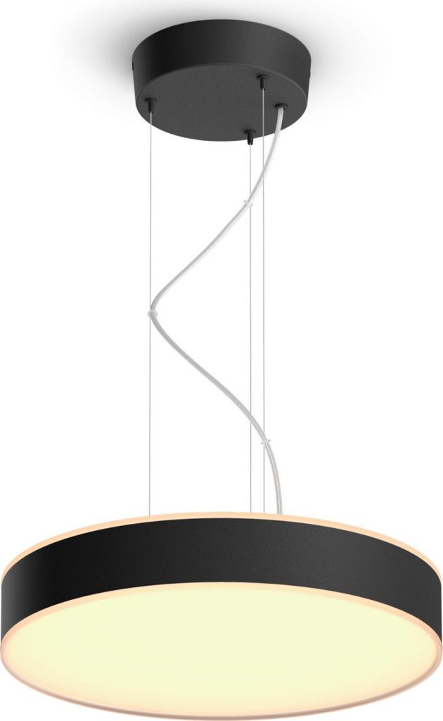 Philips Hue LED Pendelleuchte White Ambiance Enrave schwarz Ø 42,5 cm