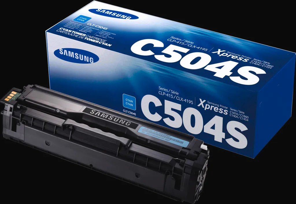 Toner Samsung CLT-C504S Cyan SU025A avec Rendu des Couleurs Éclatantes