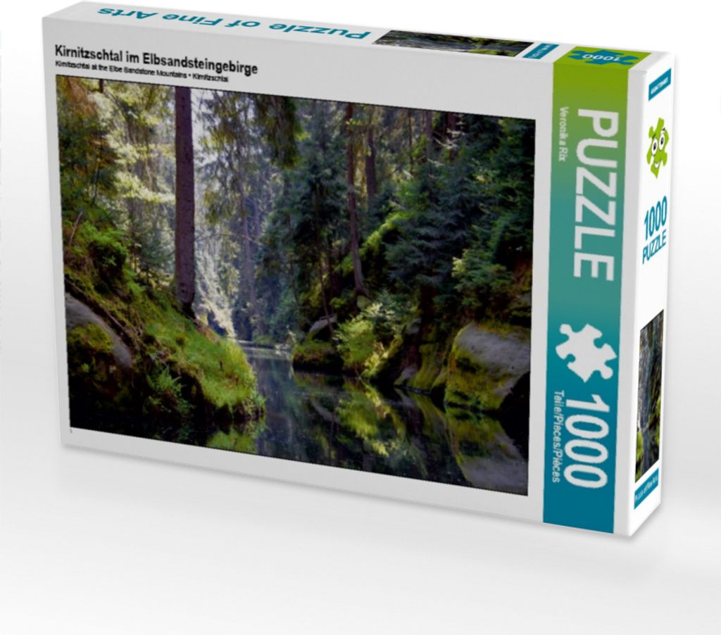 CALVENDO Puzzle Kirnitzschtal im Elbsandsteingebirge | 1000 Produktbild 