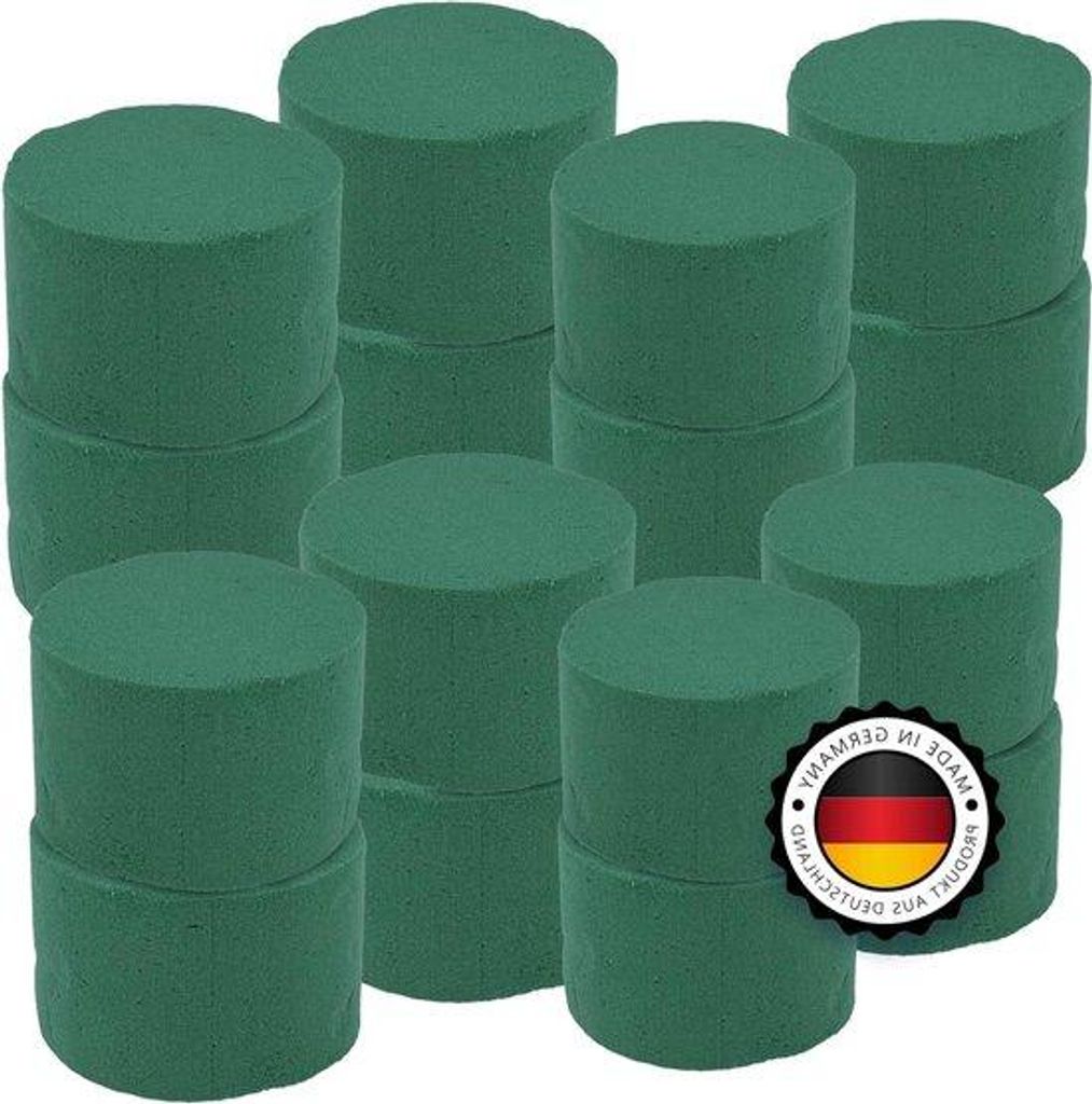 Floral-Schaumzylinder-Set mit Moosblumen-Teig - Weihnachtswreath für Blumenarrangements - Handwerk - Hochzeitsschaum - Deutschland - Zylinder-Konu...