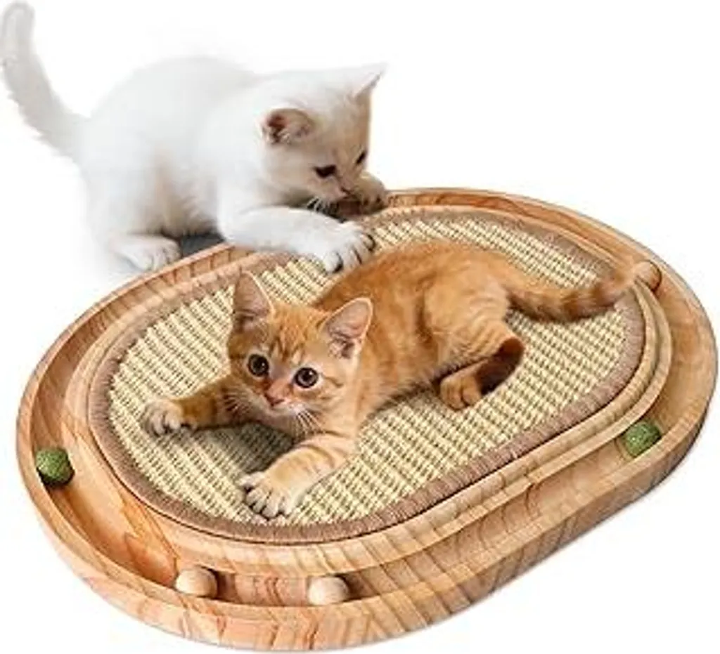 Tiragraffi Professionale LURICO: Sisal Naturale e 6 Sfere Gioco