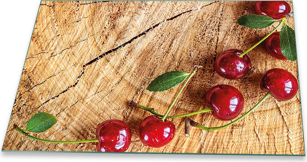 Piastra di copertura del piano cottura Piastra di copertura del piano cottura in ceramica, vetro universale 80x52 rosso frutta
