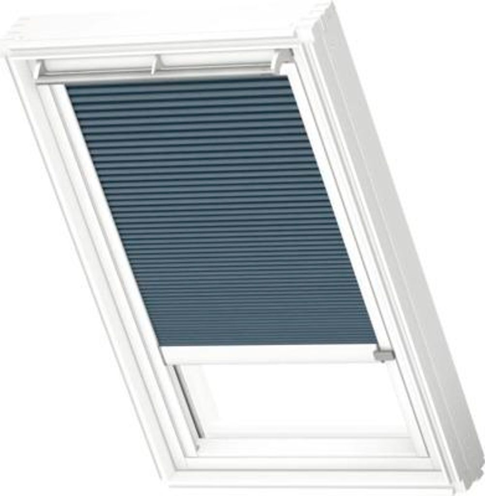 VELUX Dachfenster Wabenplissee schiefergrau mit weißem Alu-Rahmen solarbetriebenUK08 1164KWL