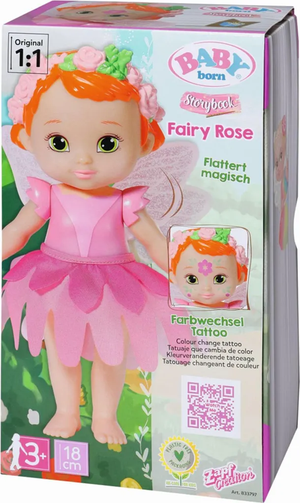 Poupée BABY born Storybook Fairy Rose 18cm Zapf Creation pour enfant