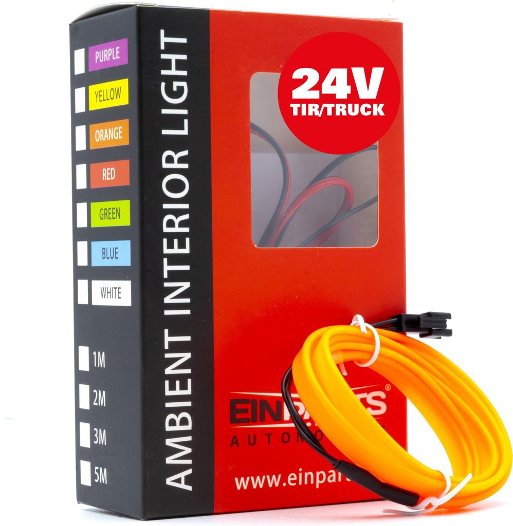 EINPARTS Innenraumleuchte EPAL1M ORANGE 24V 2mm 1m