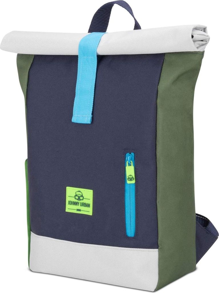 Grüne Kinderrugzak für Jungen und Mädchen - Nachhaltiger Dagrugzak aus recyceltem Material - Wasserabweisend und Ergonomisch