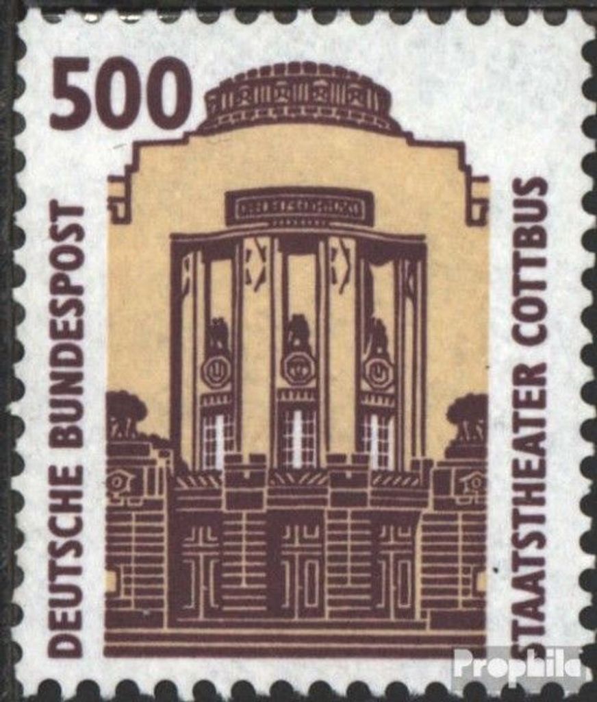Briefmarken BRD (BR.Deutschland) 1993 Mi 1679R mit Zählnummer (kompl.Ausg.) gestempelt Sehenswürdigkeiten