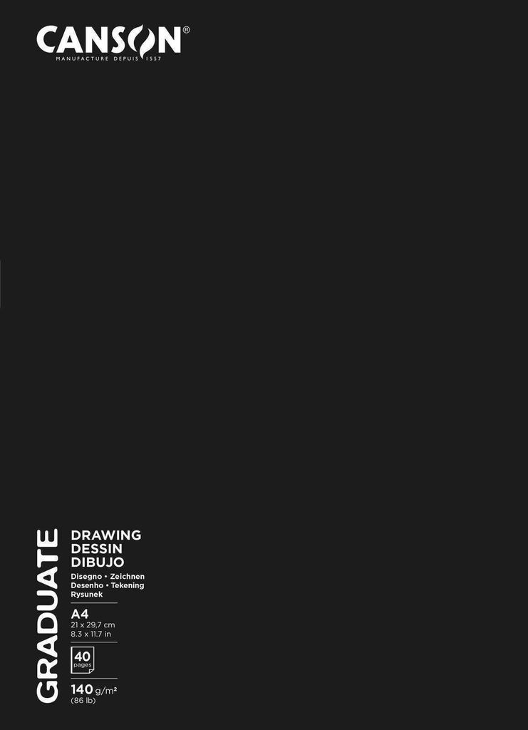 CANSON Carnet de croquis GRADUATE DRAWING 210 x 297 mm DIN Image du produit 