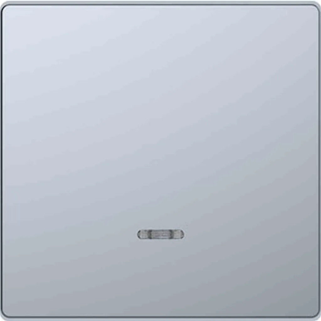 Bouton 1T Merten Système Design Inox pour Finition Murale Impeccable