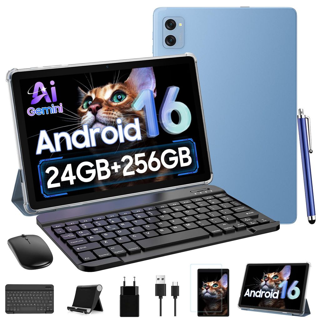 KINGRID Android 16 Tablet mit Tastatur, 24(8+16)GB Produktbild 
