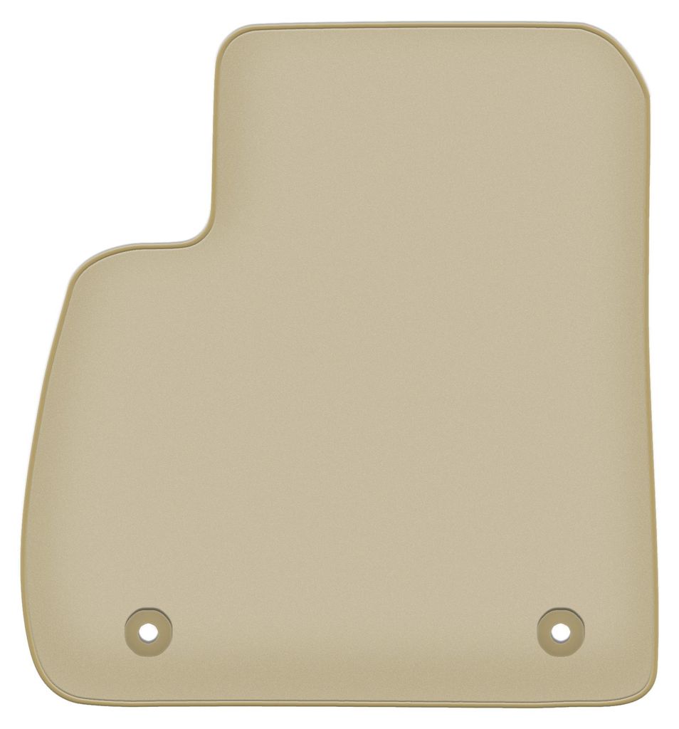 Fahrerfußmatte Velours PREMIUM beige passend für Opel Zafira C (2012-2019, 7 Personen) – mit Befestigungen – passgenau
