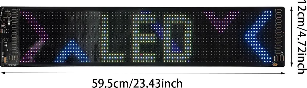 Écran LED Flexible RGB Contrôle Bluetooth par App pour Message Défilant - 3