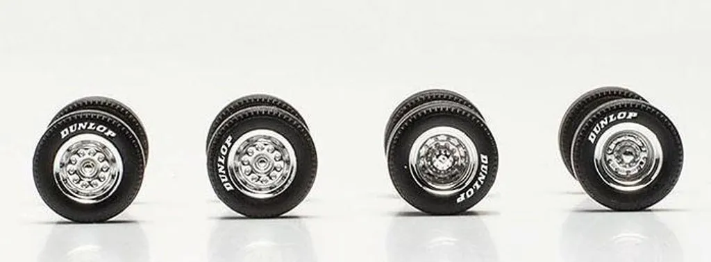 Pneu + jante DUNLOP avec gomme adhérence renforcée et jante acier noir