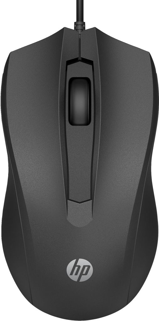HP Maus 100 Beidseitig Kabelgebunden USB-A Schwarz Zdjęcie produktu 
