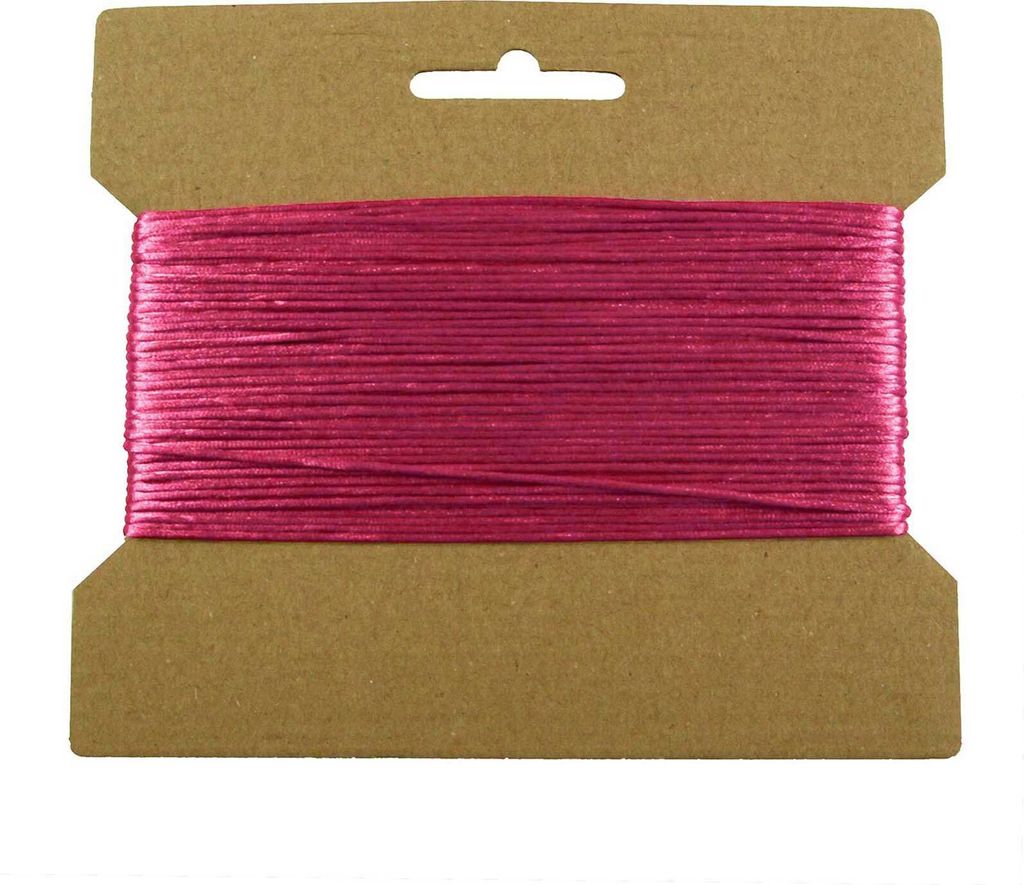 25m Satinschnur Flechtschnur Satinkordel Kumihimo, 1 o. 2mm Durchmesser Farbwahl