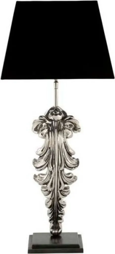 Grande lampe à poser nickel de luxe 77cm Casa Padrino pour salon et hôtel