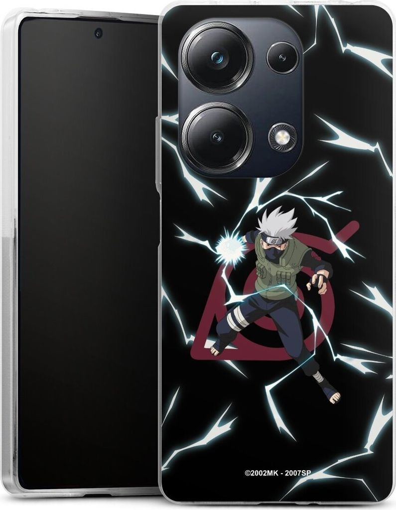 DeinDesign Handyhülle für Xiaomi Poco M6 Pro Silikon Hülle Case Smartphone Schutzhülle Naruto Shippuden Offizielles Lizenzprodukt Kakashi