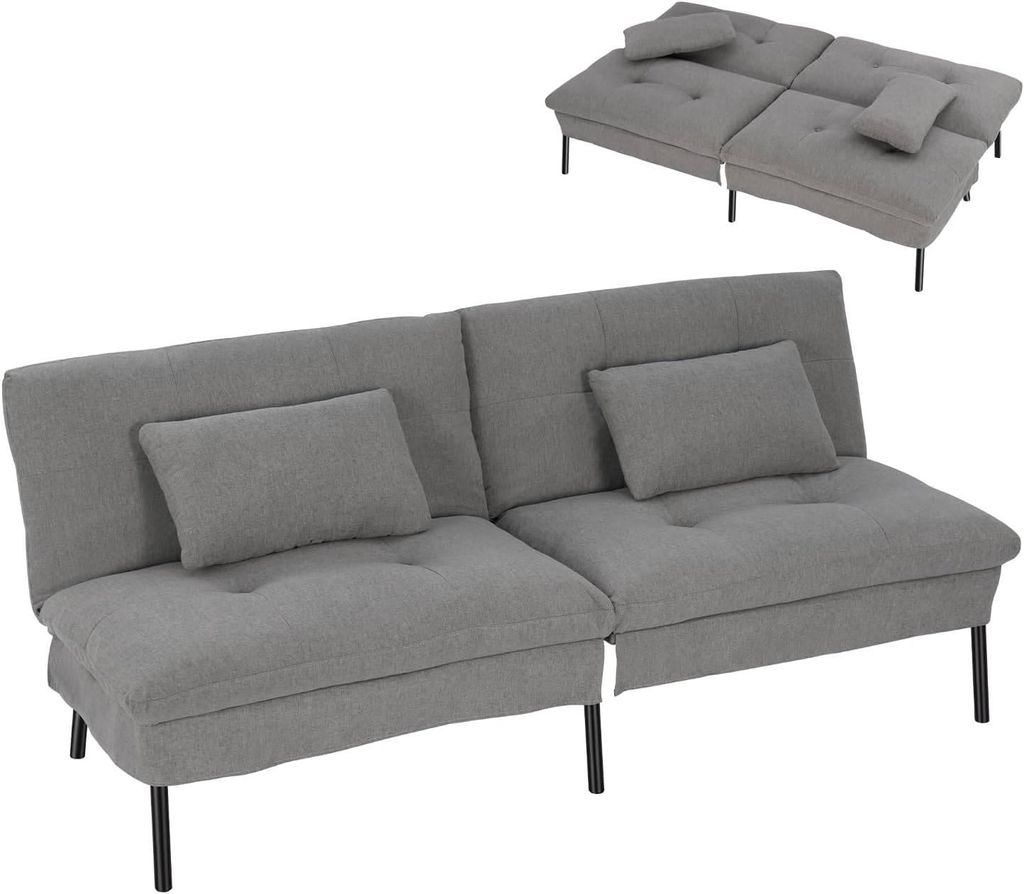 WOLTU 2-Sitzer-Schlafsofa mit 2 Kissen, Verstellbarer Produktbild 