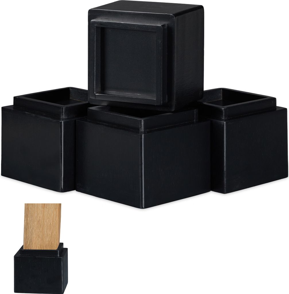 relaxdays Möbelerhöher 4er Set in versch. Farben