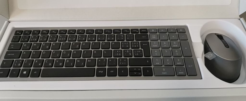 Dell Multi-Device Wireless Combo KM7120W CZ/SK - Titan Gray - SET bezdrátové klávesnice a myši