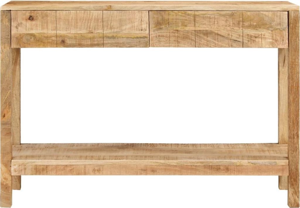 vidaXL Konzolový stolík s 2 zásuvkami 110x35x75 cm Masívne Obrázok produktu 