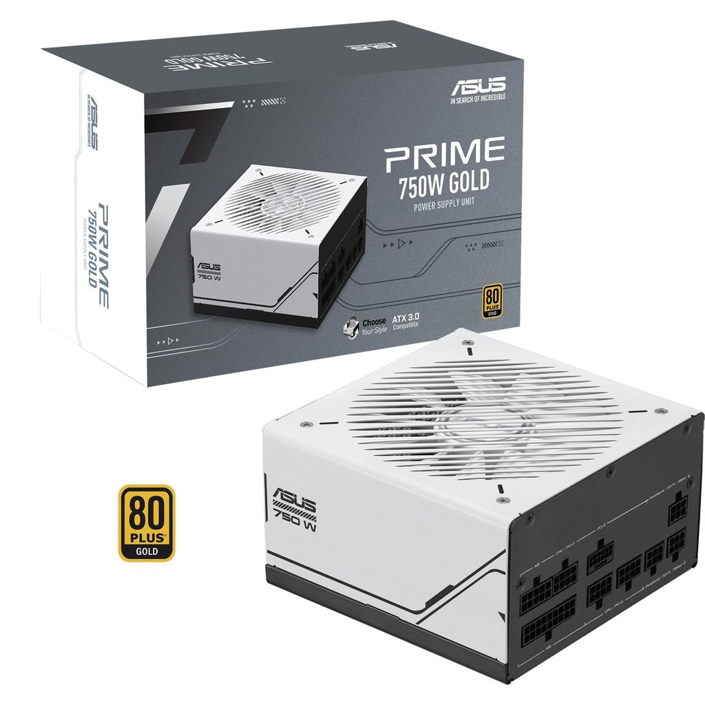 ASUS Prime 750W Gold, PC-Netzteil, (1x 12-Pin High Power Produktbild 