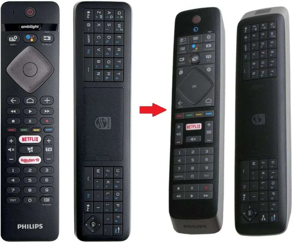 Telecomando Philips 49PUS7803/12 Ricambio Originale QWERTY Tastiera