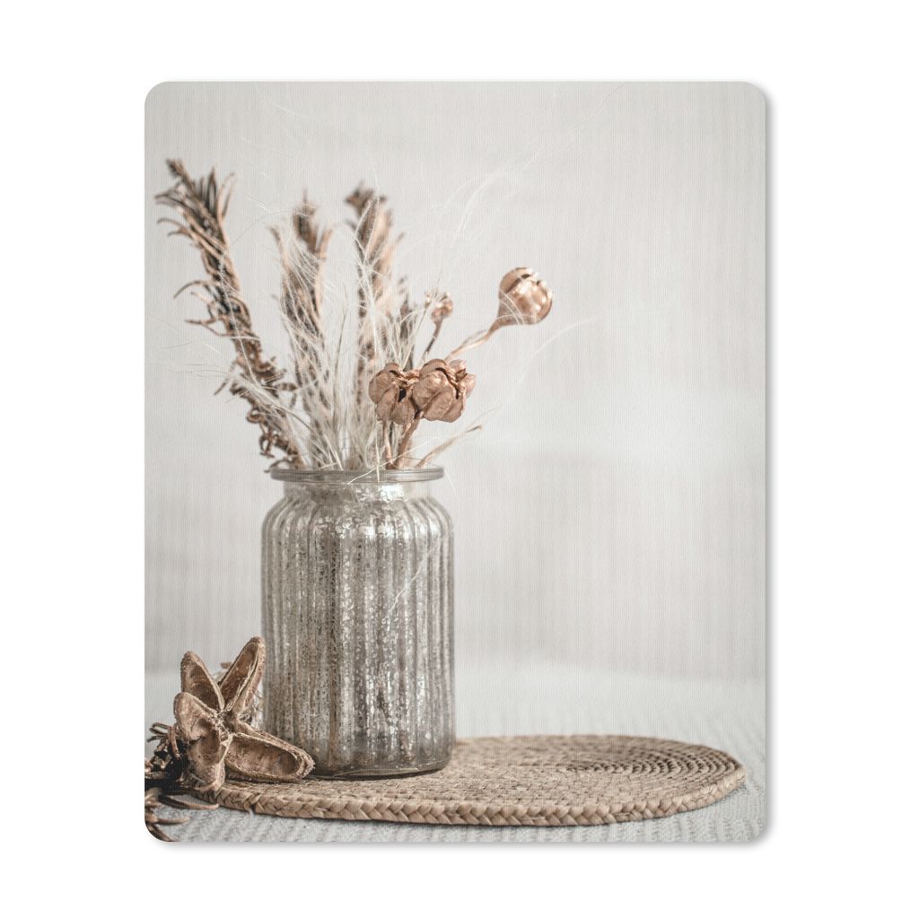 MuchoWow Mauspad Mousepad Getrocknete Blumen - Pastell - Stilleben 30x40 cm - Mousepads - Maus Mat - Pad - Mausunterlage - Mausmatten