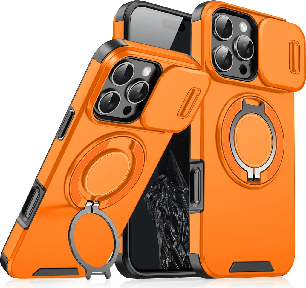 Custodia Protettiva iPhone 16 Pro Max: Doppia Protezione e Ring Stand