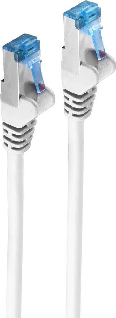 Cavo Ethernet Cat6A S/FTP PIMF 3m Bianco | Cavo Patch Professionale 10Gbps