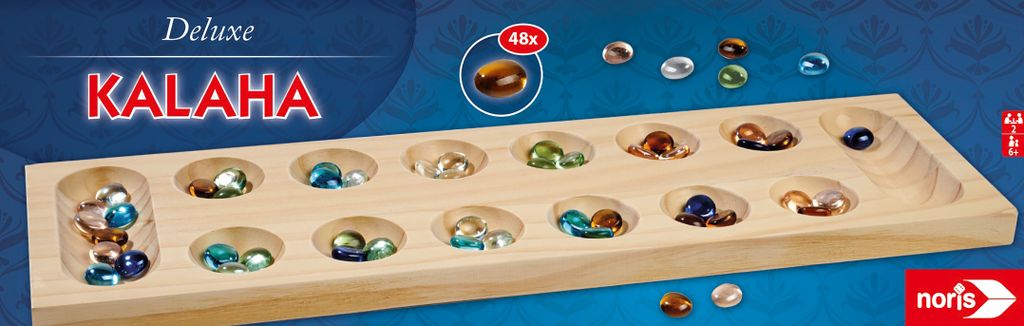 Noris Deluxe Kalaha Taktik-Spiel für 2 Spieler; 606101981 Produktbild 