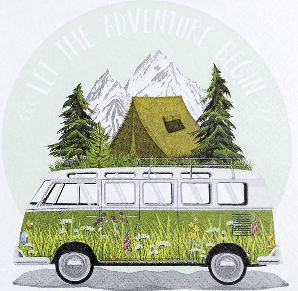 20 Servietten Adventure - Auf ins Abenteuer 33x33cm Produktbild 