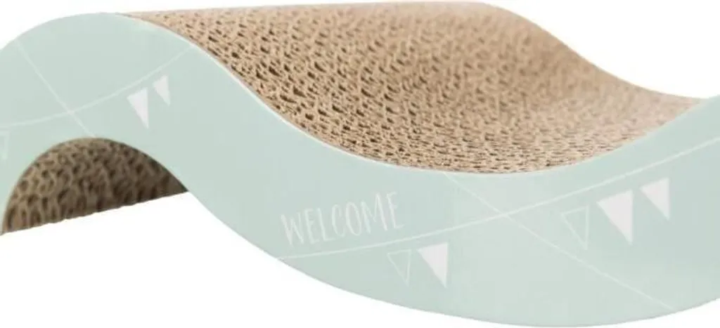 TRIXIE Onda Junior Tiragraffi per Gatti in Cartone 38x7x18 cm Beige