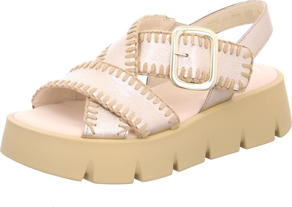 Gabor Plateau Sandaletten Damen 31393931333337 Gold 37 EU