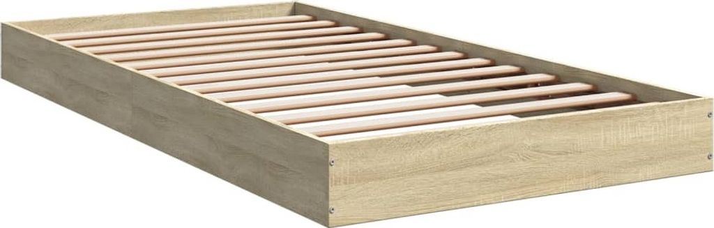 Bettgestell ohne Matratze Sonoma-Eiche 100x200 cm Holzwerkstoff