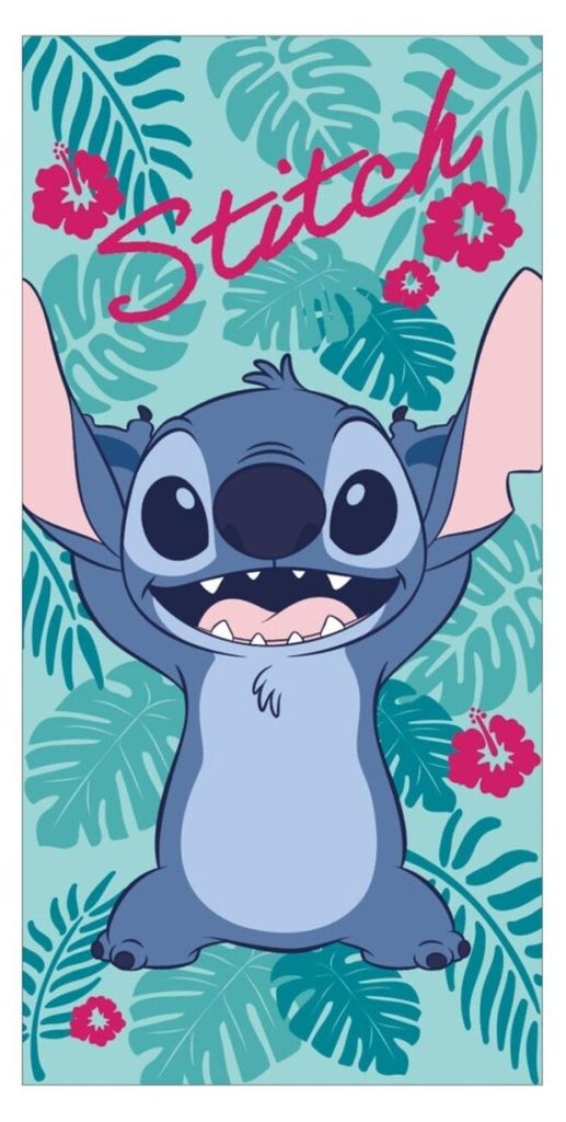 Telo da bagno Disney Lilo e Stitch, telo mare 70x140cm Immagine del prodotto 