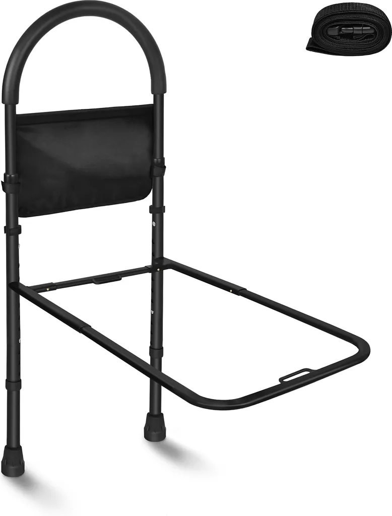 Poignée d'Appui de Lit Médicalisé et Protection Anti-chute Réglable
