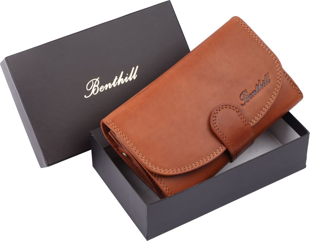 Benthill Damen Geldbörse Echt Leder - Portemonnaie mit RFID Produktbild 7