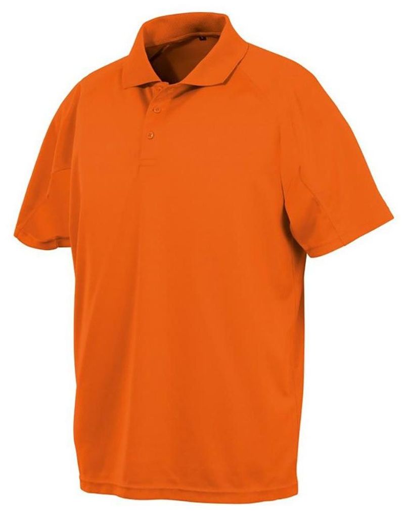 Spiro Impact Herren Performance Aircool Polo FK837 (XS) (Orange)