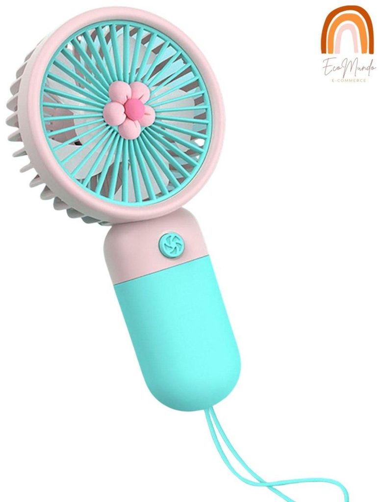 Tragbarer Handventilator mit Blumenmuster – Portable Flower Handheld Fan | USB-aufladbar, Mini-Kühlventilator für Sommer, Reisen & Festivals ...