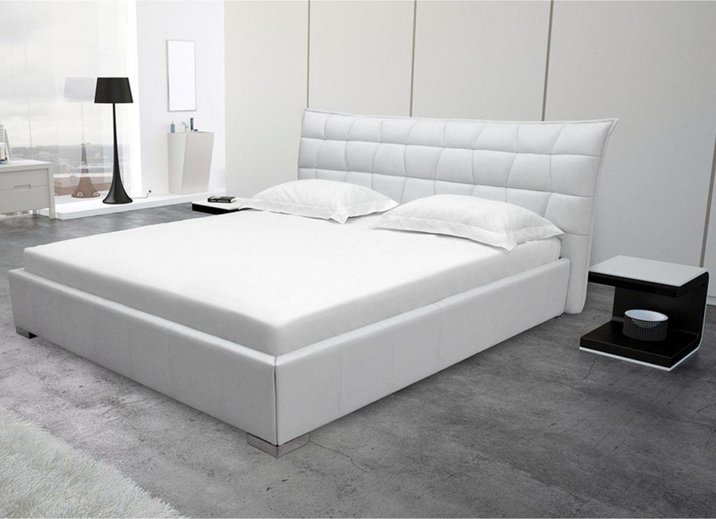Kožená designová postel Manželské postele manželství Obrázek produktu 
