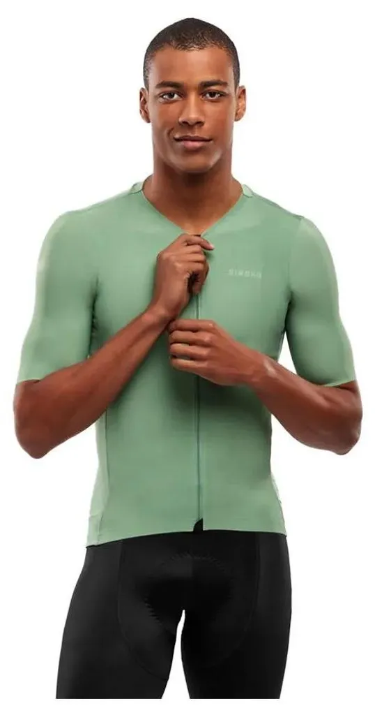 Maillot de vélo manches courtes Siroko SRX Pro Stage respirant vert