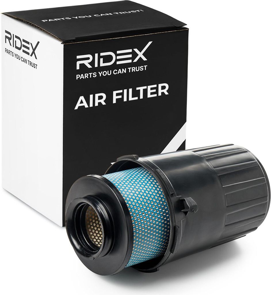 Luftfilter RIDEX 8A0487 passend für MERCEDES-BENZ T1 Kasten (602) Umluftfilter Filtereinsatz Rund