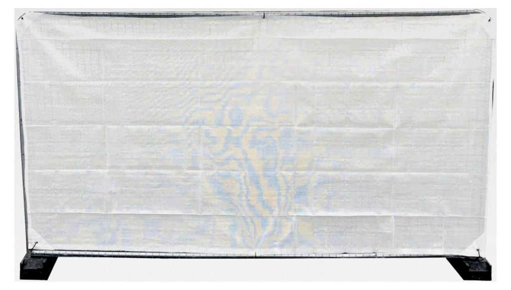 Bauzaunnetz Bauzaun sichtschutznetz für Bauzaun 1,80m x 3,45m weiß