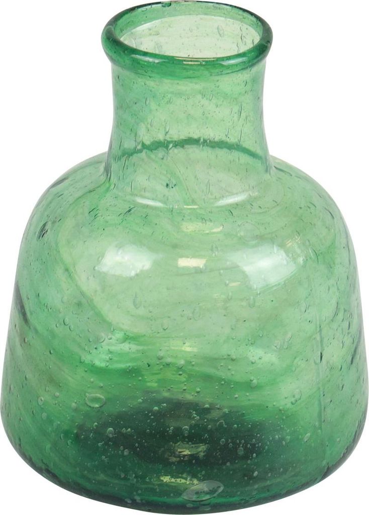 Rustikale Blumenvase aus Glas für dekorative Arrangements